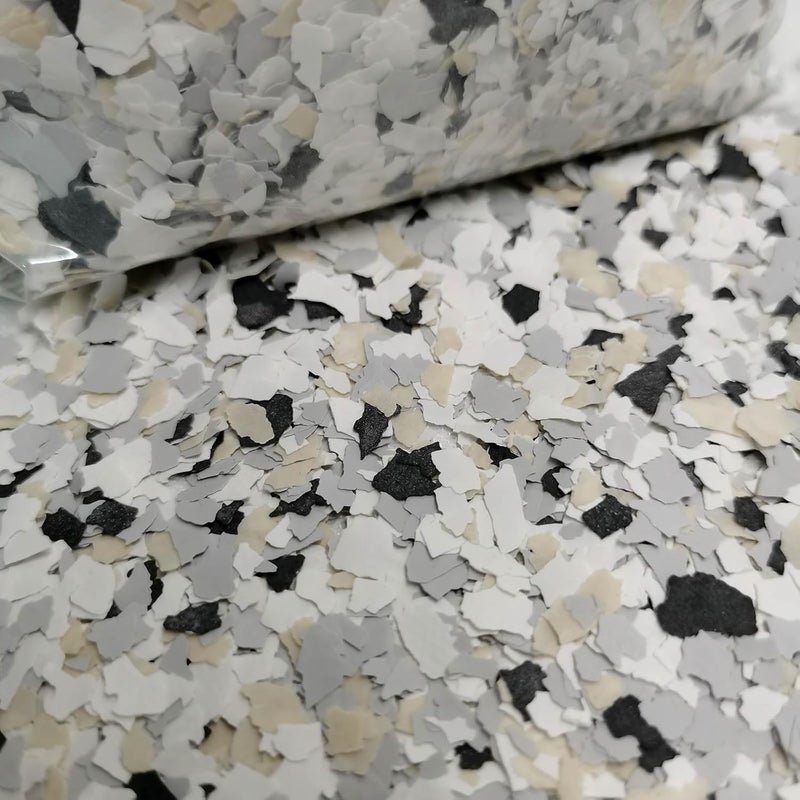 Alkrogiha Epoxy Flakes for Flooring, 450G Decorative Color Chips for Concrete, Epoxy Resin and Countertops, Durable - Image 1